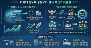 삼성전자 2나노 공정 양산 성공의 파운드리 시장 주도권 기대